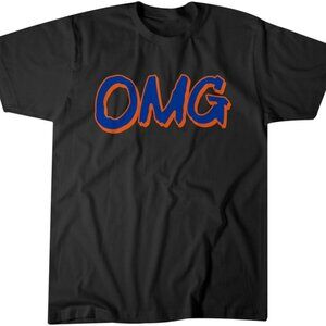 OMG Shirt, Black T-shirt, New York Baseball Queens
